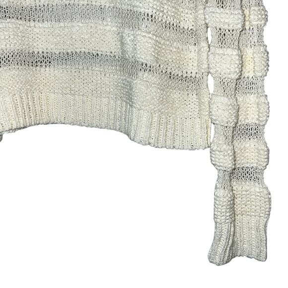Gianni Bini Ivory Knit “Snell” Sweater w/ Stripes, Size M, NWT! - Picture 3 of 3